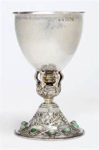 Medieval wine goblet