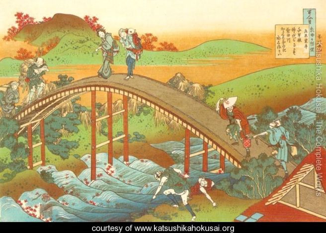 People-Crossing-an-Arched-Bridge-(Ariwara-no-Narihira)-large
